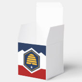 Patriotic favor box with Flag of Utah, USA フェイバーボックス (オープン)