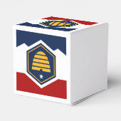 Patriotic favor box with Flag of Utah, USA フェイバーボックス (裏面サイド)