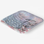 Patriotic Festive Fireworks ペーパープレート (傾斜あり)