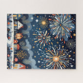 Patriotic Fireworks Art Puzzle ジグソーパズル (横)