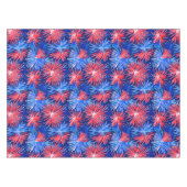 Patriotic Fireworks / Red White Blue Party  テーブルクロス (正面(横))