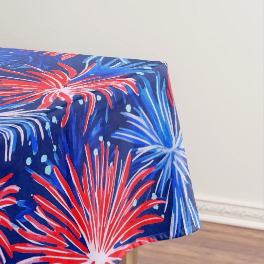 Patriotic Fireworks / Red White Blue Party  テーブルクロス (インサイチュ)