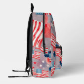 Patriotic Flag 1 Print Cut Sew Bag プリントバックパック (左)