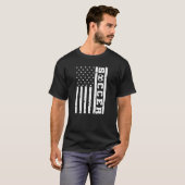 Patriotic Flag US Soccer Tee, American Flag Soccer Tシャツ (正面フル)