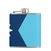 Patriotic flask with Flag of Minnesota, USA フラスク (正面)