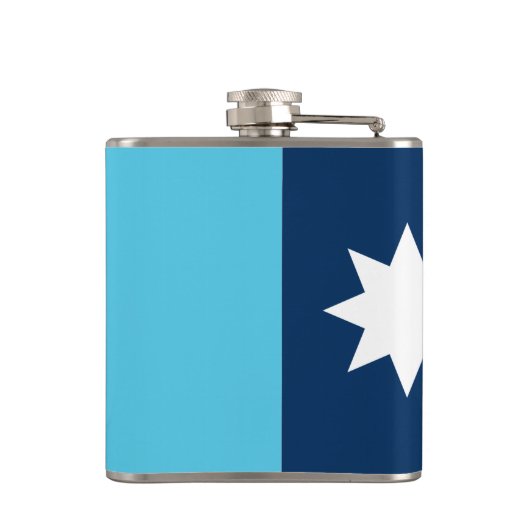 Patriotic flask with Flag of Minnesota, USA フラスク (裏面)