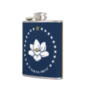 Patriotic flask with Flag of Mississippi State, US フラスク (左)