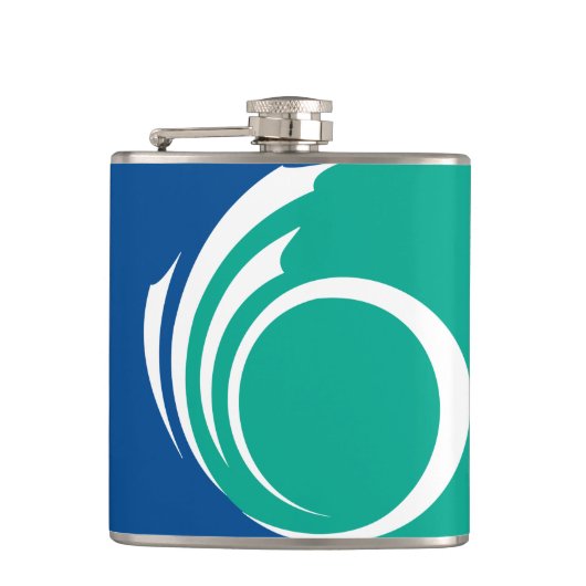 Patriotic flask with Flag of Ottawa, Canada フラスク (正面)