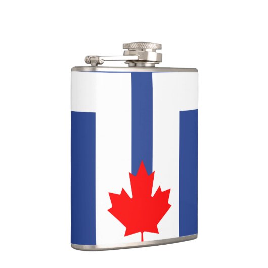 Patriotic flask with Flag of Toronto, Canada フラスク (右)