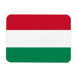 Patriotic flexible magnet with flag of Hungary マグネット