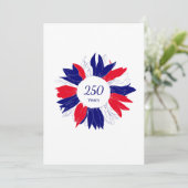 Patriotic Floral 4th of July USA 250 Anniversary シーズンカード (スタンド正面)