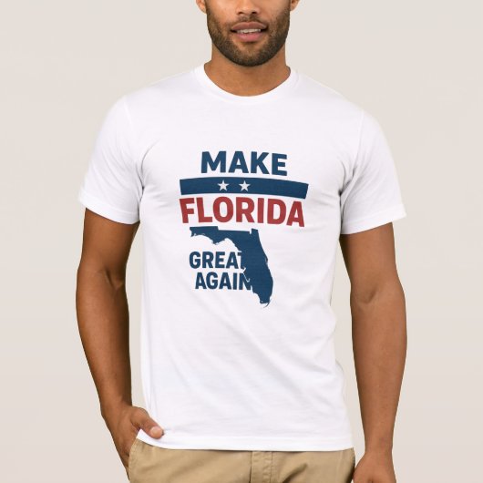 Patriotic Florida Design – “Make Florida Great '' Tシャツ (正面)