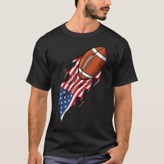 Patriotic Football 4Th Of Tシャツ
