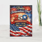 Patriotic Fourth of July 250th Anniversary シーズンカード (正面)