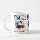 Patriotic Freedom America's 250th Anniversary コーヒーマグカップ (左)