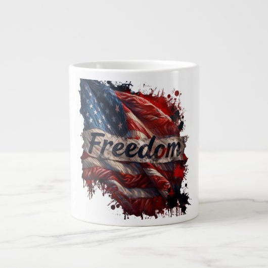 Patriotic "Freedom" Coffee Mug ジャンボコーヒーマグカップ (正面)