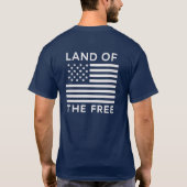 Patriotic Freedom Eagle USA国旗Tシャツ Tシャツ (裏面)