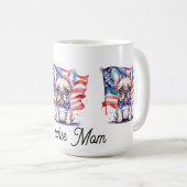 Patriotic French bulldog frenchie mom コーヒーマグカップ (正面右)