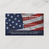 Patriotic General Contractor Professional 名刺 (正面)