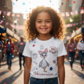 Patriotic Girl's US 250th Celebration Silly Goose  Tシャツ