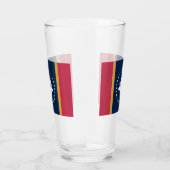 Patriotic glass cup with flag of Mississippi タンブラーグラス (右)