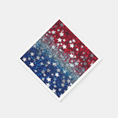 Patriotic Glitter スタンダードカクテルナプキン (角)