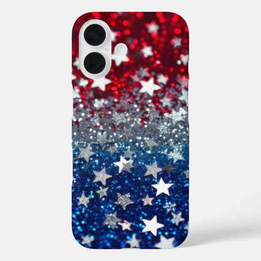 Patriotic Glitter Case-Mate iPhoneケース (裏面)