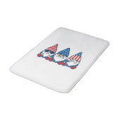 Patriotic Gnome Trio Vintage Vector Shirt Design_1 バスマット (アングル)