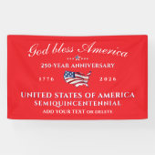 Patriotic God Bless America 250 Semiquincentennial 横断幕 (横)