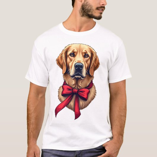 Patriotic Golden Retriever Gift Vintage Shirt 2 Tシャツ (正面)