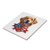 Patriotic Golden Retriever Lover Vintage Shirt タイル (側面)