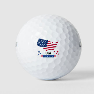 Patriotic Golf Balls American flag ゴルフボール