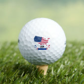 Patriotic Golf Balls American flag ゴルフボール (インサイチュ 木)