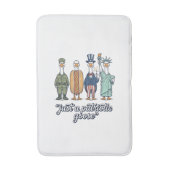 Patriotic Goose Lineup Vintage Vector Shirt_1 バスマット (正面縦)