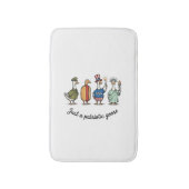 Patriotic Goose Vintage Engraving Funny USA Shirt  バスマット (正面縦)