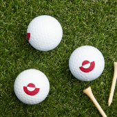 Patriotic Greenland Golf Ball, Greenland Flag ゴルフボール (インサイチュ 芝生)