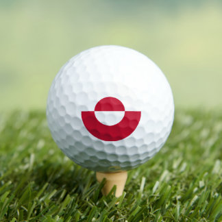 Patriotic Greenland Golf Ball, Greenland Flag ゴルフボール