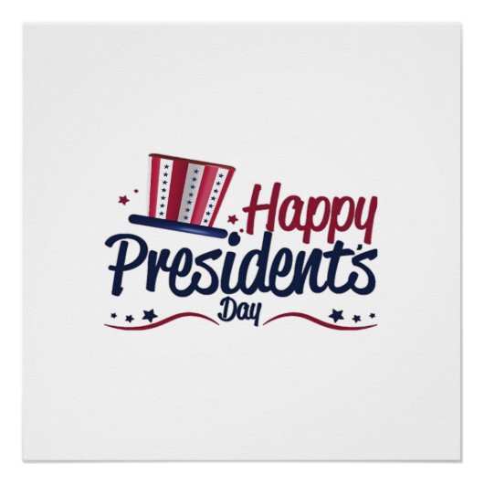 Patriotic Happy President's Day Design Gifts Class ポスター (正面)