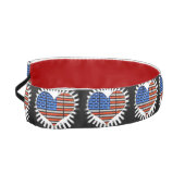 Patriotic Heart American Flag アスレチックヘッドバンド (左)