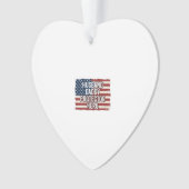 Patriotic Husband Daddy Protector Hero Flag Shirt  オーナメント (正面)