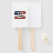 Patriotic Husband Daddy Protector Hero Flag Shirt  ハンドファン (正面&裏面)