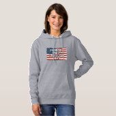 Patriotic Husband Daddy Protector Hero Flag Shirt  パーカ (正面フル)