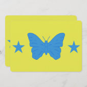 Patriotic  invitations with Flag of Bady Bassit 招待状 (正面/裏面)