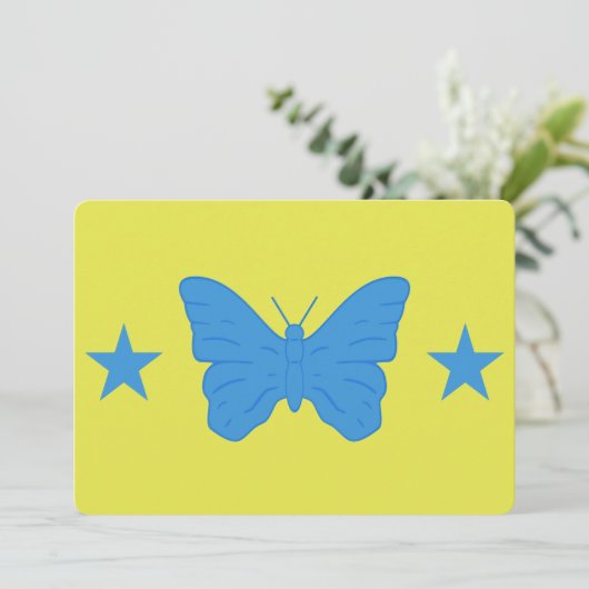 Patriotic  invitations with Flag of Bady Bassit 招待状 (スタンド正面)