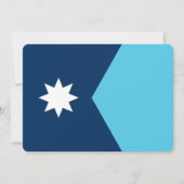 Patriotic  invitations with Flag of Minnesota 招待状 (正面)