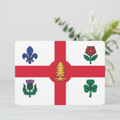 Patriotic  invitations with Flag of Montreal 招待状 (スタンド正面)