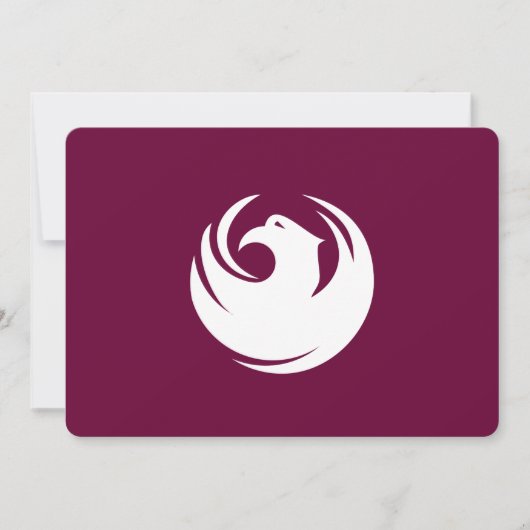 Patriotic  invitations with Flag of Phoenix City 招待状 (正面)