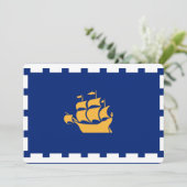 Patriotic invitations with Flag of Quebec City 招待状 (スタンド正面)