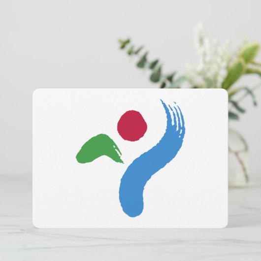 Patriotic  invitations with Flag of Seoul 招待状 (スタンド正面)