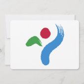 Patriotic  invitations with Flag of Seoul 招待状 (正面)